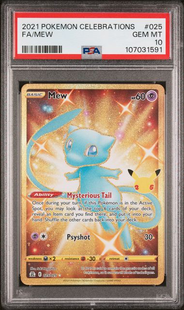 Mew 025/025 Celebrations PSA 10 107031591