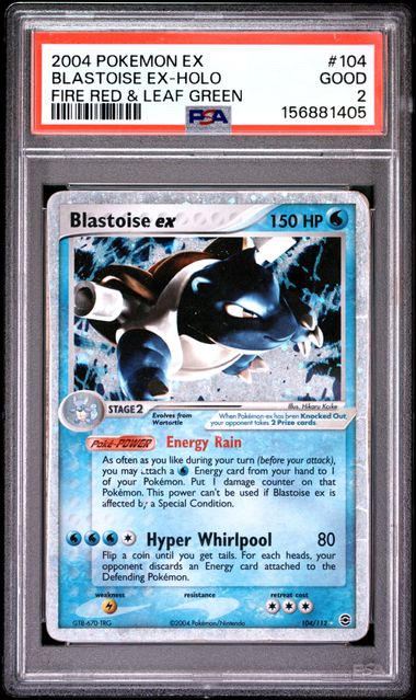 Blastoise ex 104/112 Fire Red & Leaf Green PSA 2 156881405