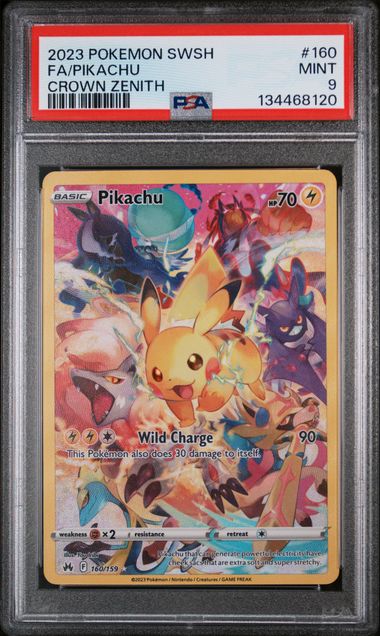 Pikachu 160/159 Crown Zenith PSA 9 134468120