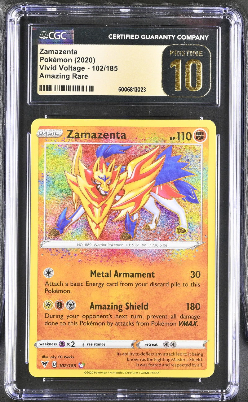Zamazenta 102/185 Vivid Voltage CGC 10 Pristine 6006813023