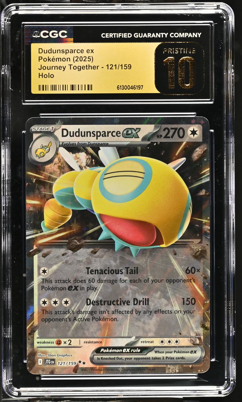 Dudunsparce ex 121/159 Journey Together CGC 10 Pristine 6130046197