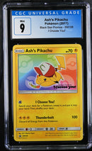 Ash's Pikachu SM108 Black Star Promos CGC 9 4059558041