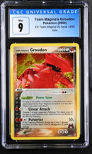 Team Magma's Groudon 9/95 EX Team Magma Vs Team Aqua CGC 9 4062712084
