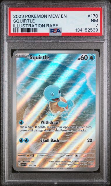 Squirtle 170/165 151 Illustration Rare PSA 7 134152539