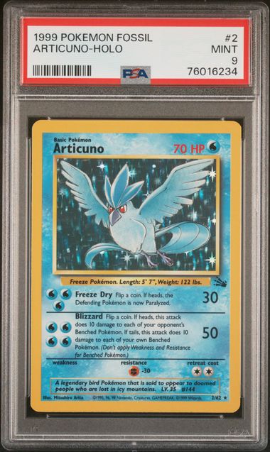 Articuno 2/62 Fossil PSA 9 76016234