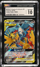 Moltres & Zapdos & Articuno GX 66/68 Sun & Moon Hidden Fates CGC 10 1401014811142