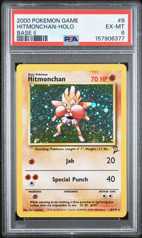 Hitmonchan 8/130 Base Set 2 PSA 6 157906377