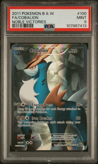 Cobalion 100/101 Noble Victories PSA 9 107867413