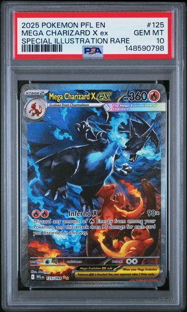 Mega Charizard X ex 125/094 Phantasmal Flames PSA 10 148590798