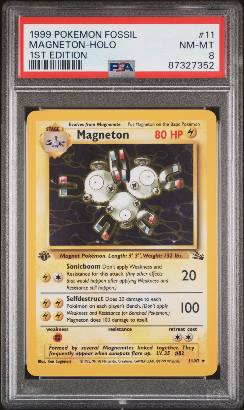Magneton 11/62 1st Edition Fossil PSA 8 54536797
