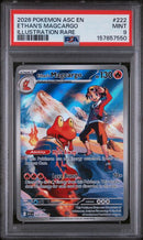 Ethan's Magcargo 222/217 Ascended Heroes Illustration Rare PSA 9 157857550