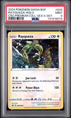 Rayquaza SWSH029 Black Star Promo PSA 9 141918079