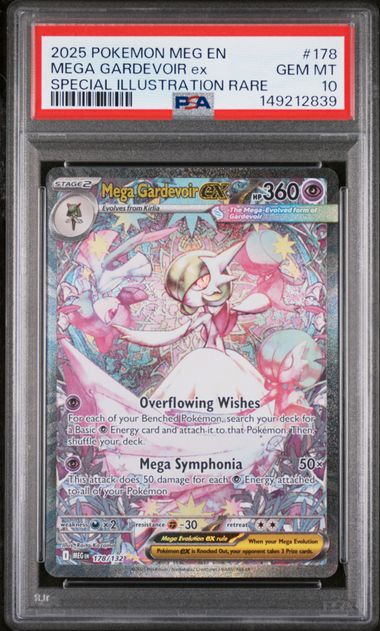 Mega Gardevoir ex 178/132 Mega Evolution PSA 10 149212839