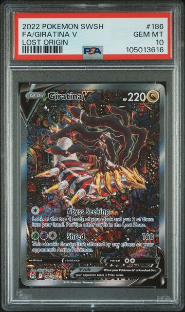 Giratina V 186/196 Lost Origin PSA 10 105013616