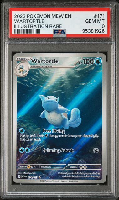 Wartortle 171/165 S&V: 151 PSA 10 95381926