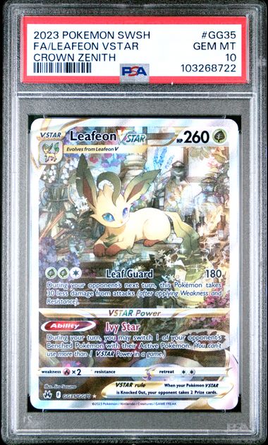 Leafeon VSTAR GG35/GG70 Crown Zenith PSA 10 103268722