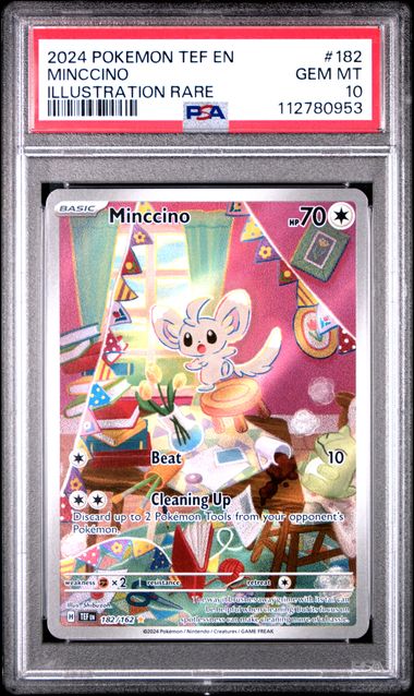 Minccino 182/162 Temporal Forces PSA 10 112780953