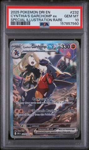 Cynthia's Garchomp ex 232/182 Destined Rivals Special Illustration Rare PSA 10 157857560