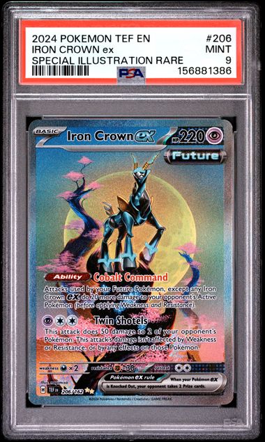 Iron Crown ex 206/162 Temporal Forces Special Illustration Rare PSA 9 156881386