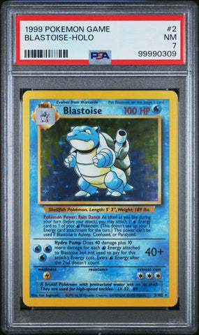 Blastoise 2/102 Base Set Unlimited PSA 7 99990309