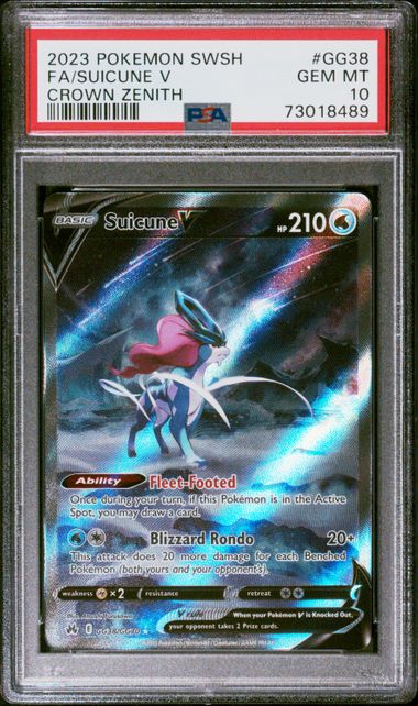 Suicune V GG38/GG70 Crown Zenith PSA 10 73018489