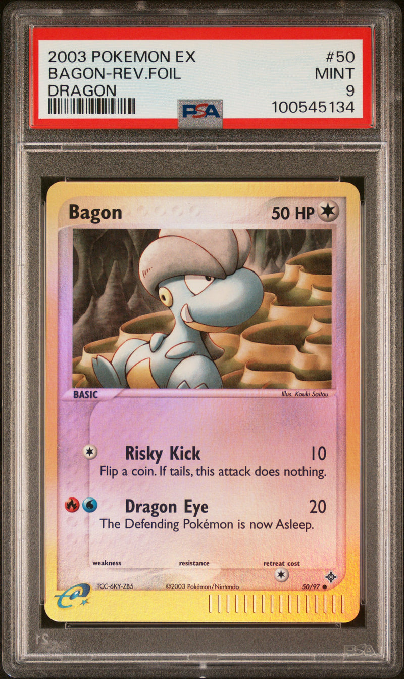 Bagon 50/97 Ex Dragon Reverse Holo PSA 9 100545134