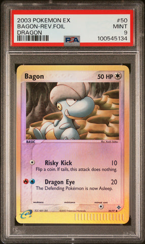 Bagon 50/97 Ex Dragon Reverse Holo PSA 9 100545134