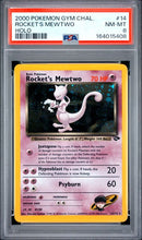 Rocket's Mewtwo - Holo 14/132 Gym Challenge PSA 8 164015408