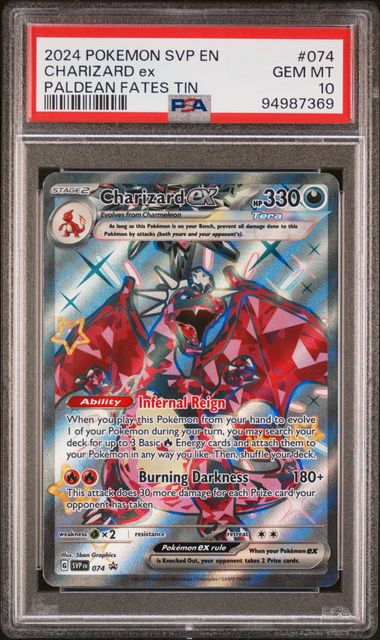 Charizard ex 074 Scarlet & Violet: Black Star Promos PSA 10 94987369