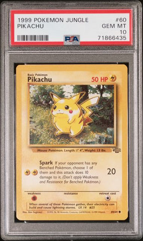 Pikachu 60/64 Jungle PSA 10 71866435