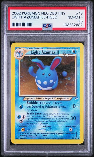 Light Azumarill - Holo 13/105 Neo Destiny PSA 8.5 103232682