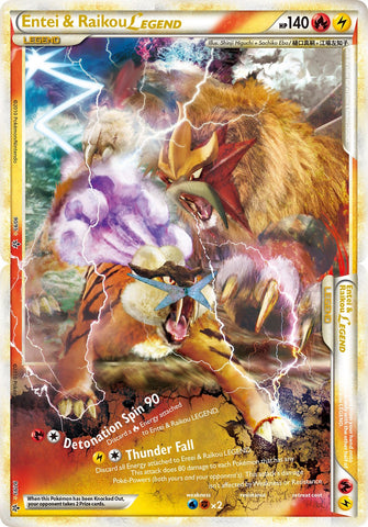 Entei & Raikou LEGEND Complete (90/95) [HeartGold & SoulSilver: Unleashed]