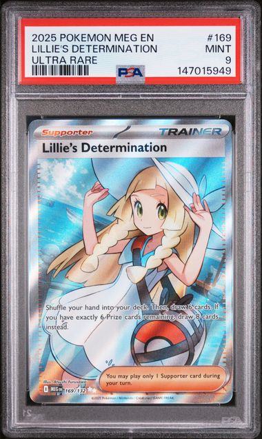 Lillie's Determination 169/132 Mega Evolution PSA 9 147015949