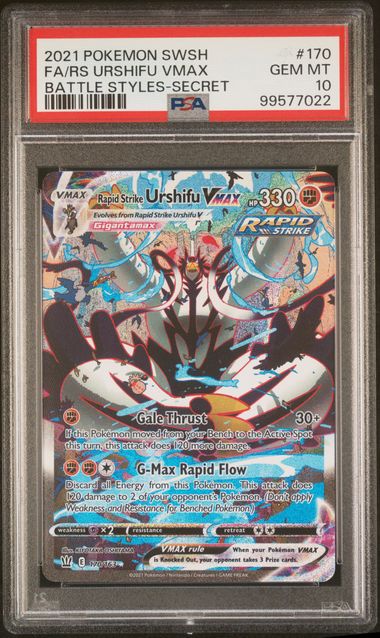 Rapid Strike Urshifu VMAX 170/163 SWSH Battle Styles Secret PSA 10 99577022