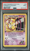 Sabrina's Kadabra 58/132 Gym Challenge 1st Edition PSA 9 99197361
