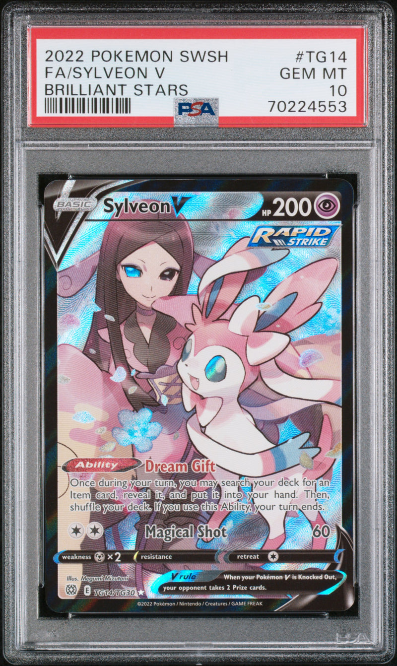 Sylveon V TG14/TG30 Brilliant Stars PSA 10 70224553