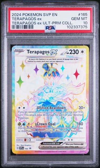 Terapagos ex (165) Black Star Promo PSA 10 102337375