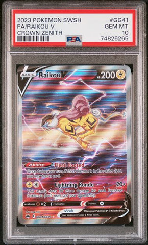 Raikou V GG41/GG70 Crown Zenith PSA 10 74825265
