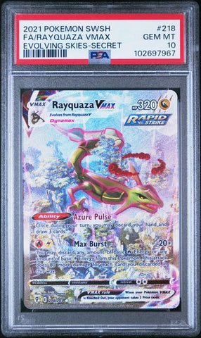 Rayquaza VMAX 218/203 Evolving Skies PSA 10 102697967