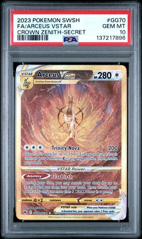Arceus VSTAR GG70/GG70 Crown Zenith PSA 10 137217896