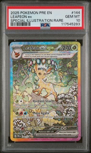 Leafeon ex 144/131 Prismatic Evolutions PSA 10 117545283