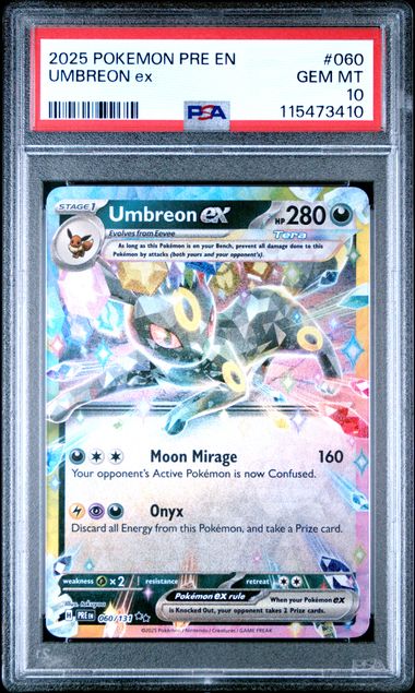 Umbreon ex 060/131 Prismatic Evolutions PSA 10 115473410