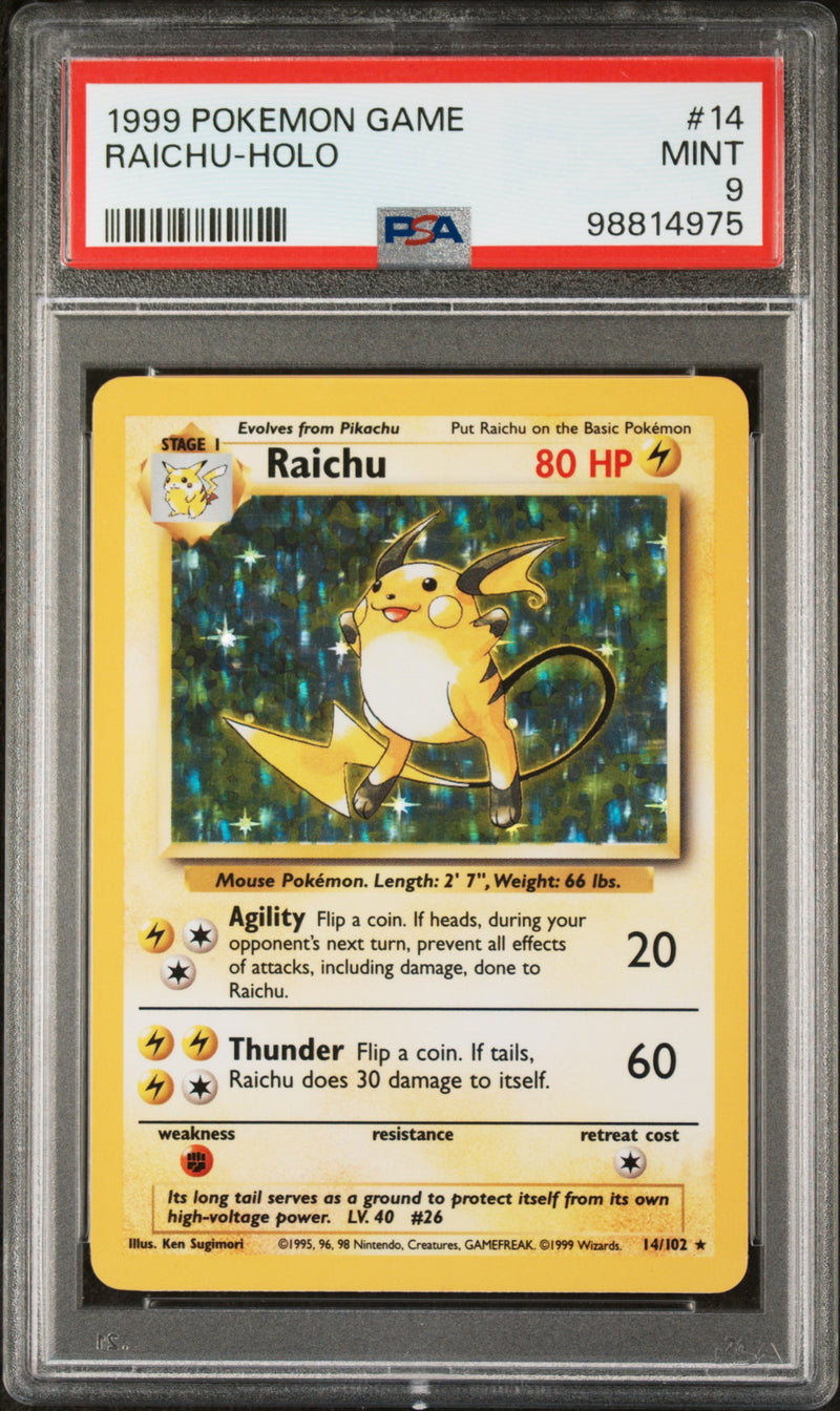 Raichu 14/102 Base Set PSA 9 98814975