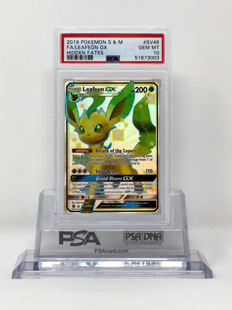 Leafeon GX SV46/SV94 Hidden Fates PSA 10 51673003