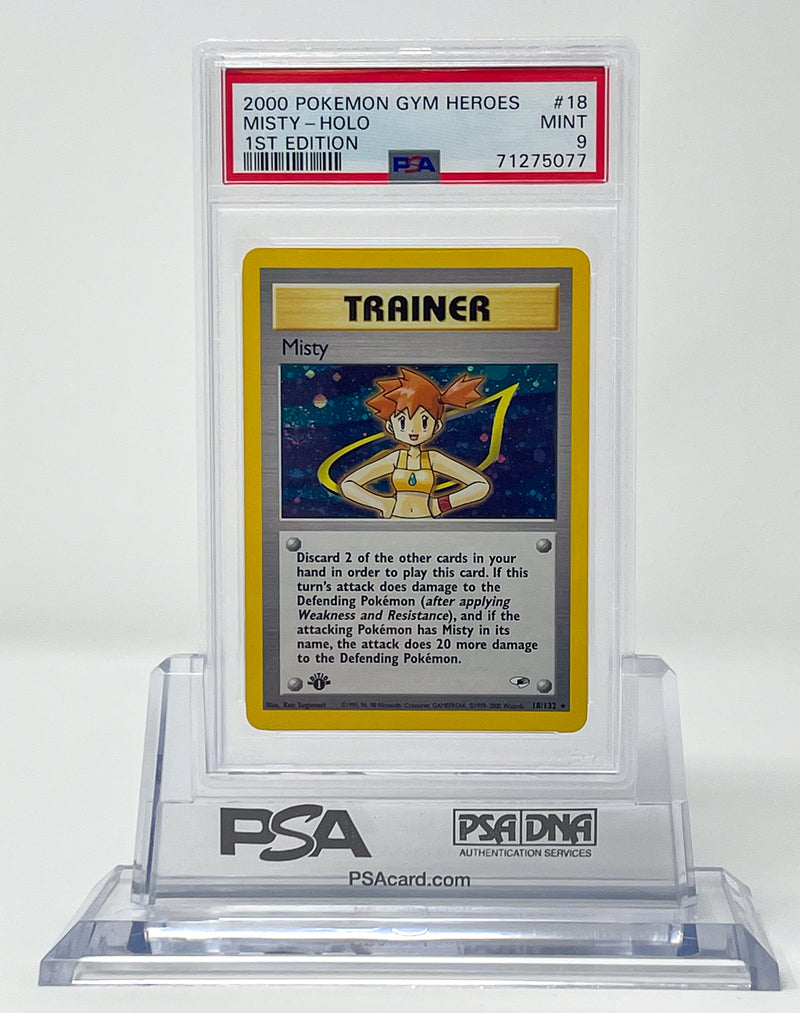Misty 18/132 1st Edition Gym Heroes PSA 9 71275077