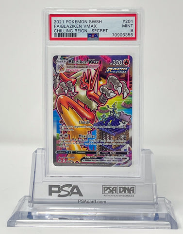 Blaziken Vmax 201/198 Chilling Reign PSA 9 70906356