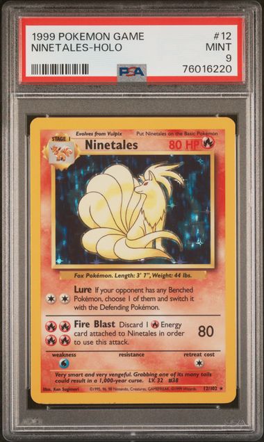 Ninetales - Holo 12/102 Base Set PSA 9 76016220