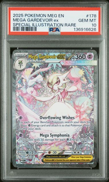Mega Gardevoir ex 178/132 Mega Evolution PSA 10 136916626
