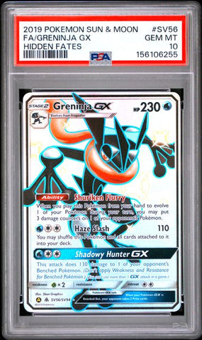Greninja GX SV56/SV94 Hidden Fates PSA 10 156106255