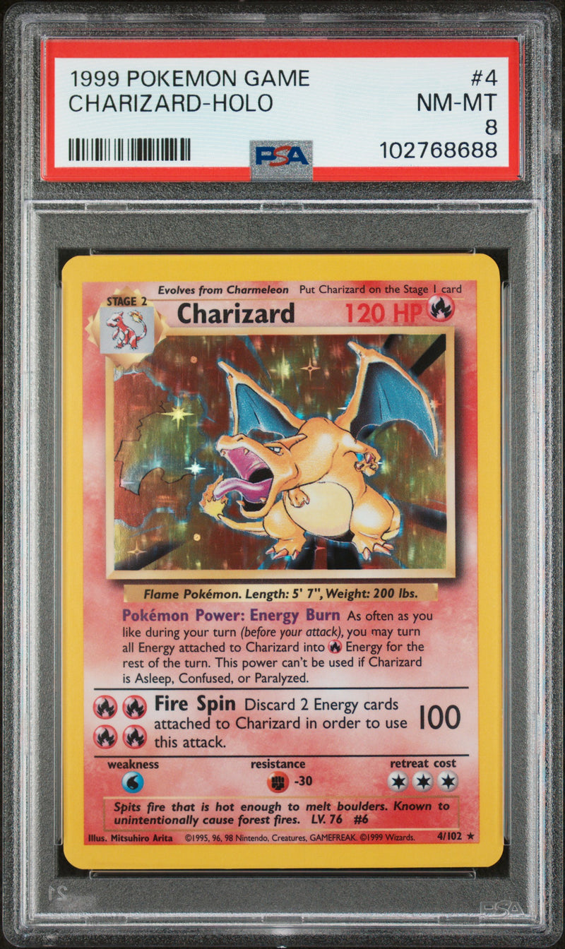 Charizard 4/102 Base Set PSA 8 102768688
